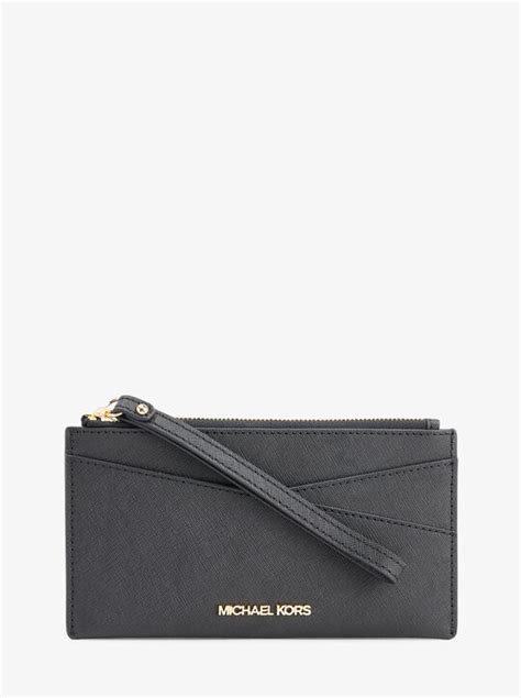 michael kors saffiano wristlet|Jet Set Medium Saffiano Leather Crossover Wristlet .